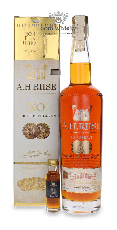 A.H. Riise 1888 Copenhagen Gold Medal Rum + miniaturka / 40% / 0,7l