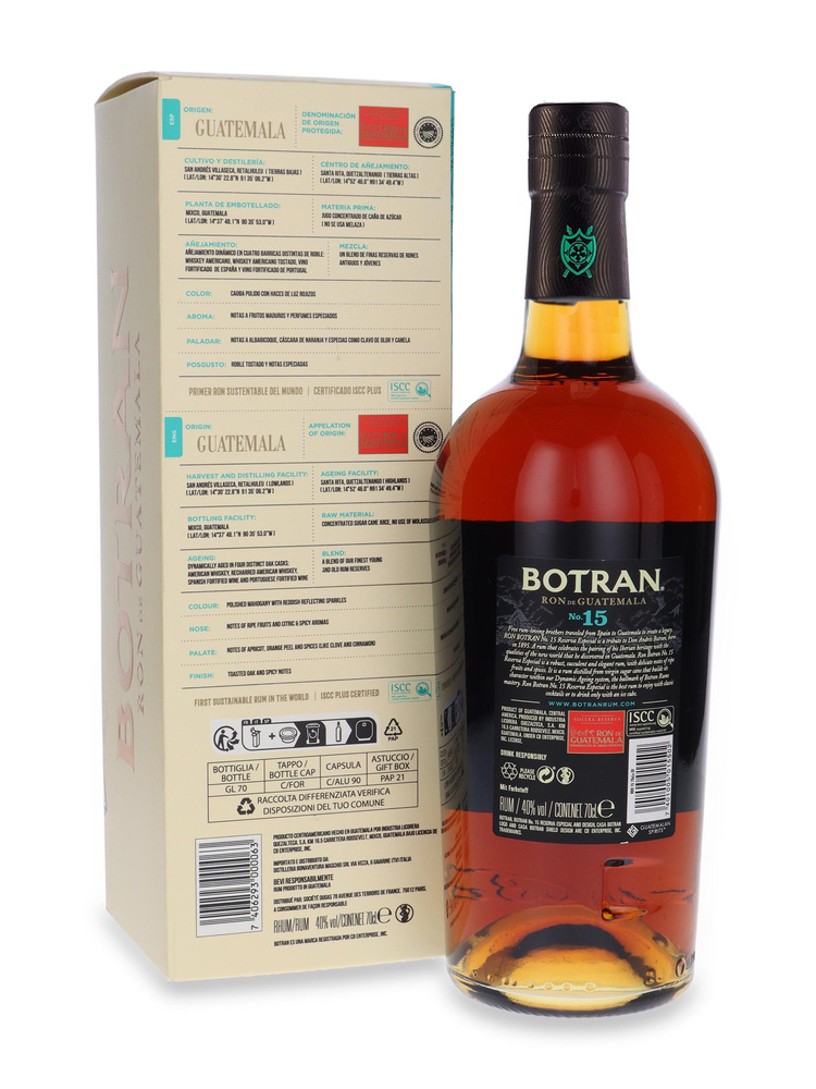 Botran Reserva Especial No.15 (Guatemala) karton / 40% / 0,7l