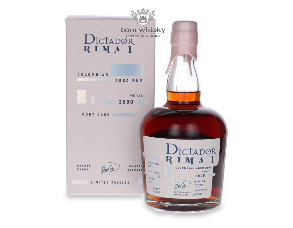 Dictador Rima 1 Vintage 2000 (Bottled 2022) 22-letni Port Cask / 43% / 0,7l