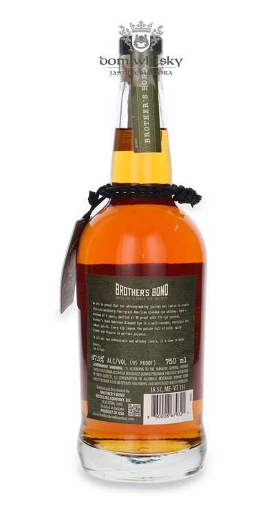 Brother's Bond Rye American Blended Whiskey / 47,5%/ 0,75l 	