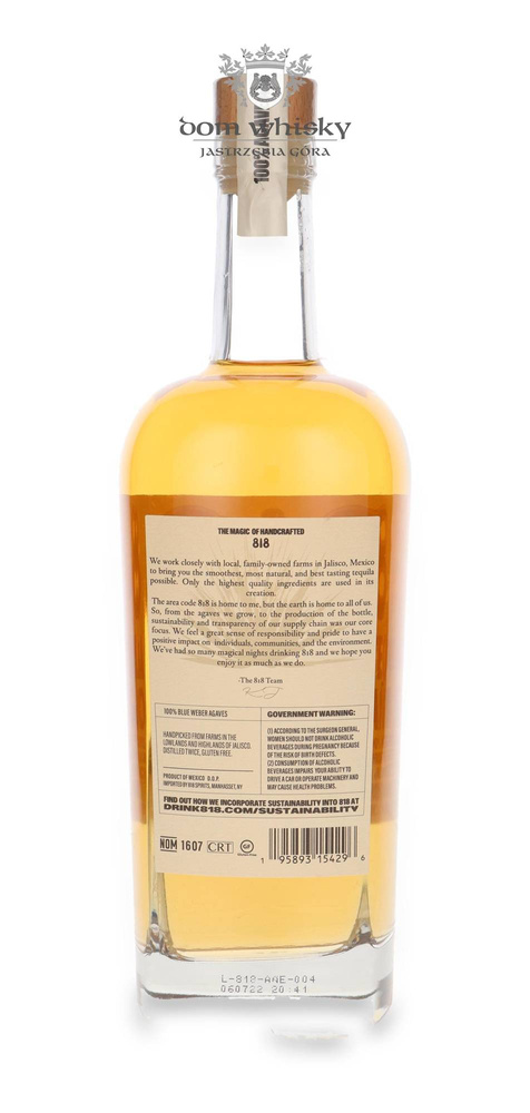 Tequila 818 Anejo 100% Agave Azul / 40% / 0.75l