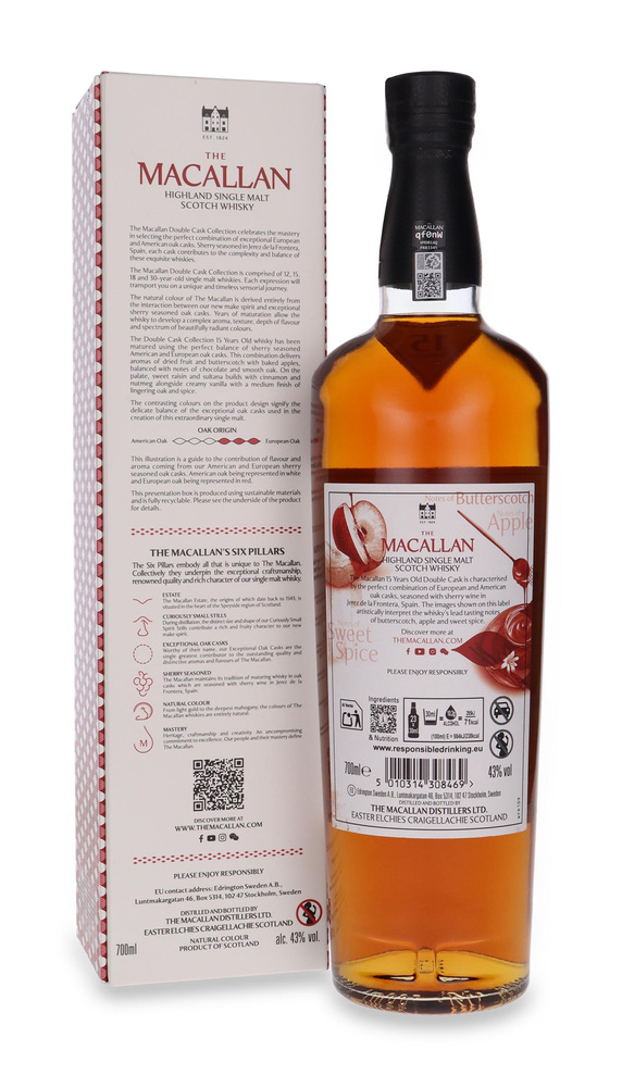 Macallan 15-letni Double Cask New Label / 43%/ 0,7l