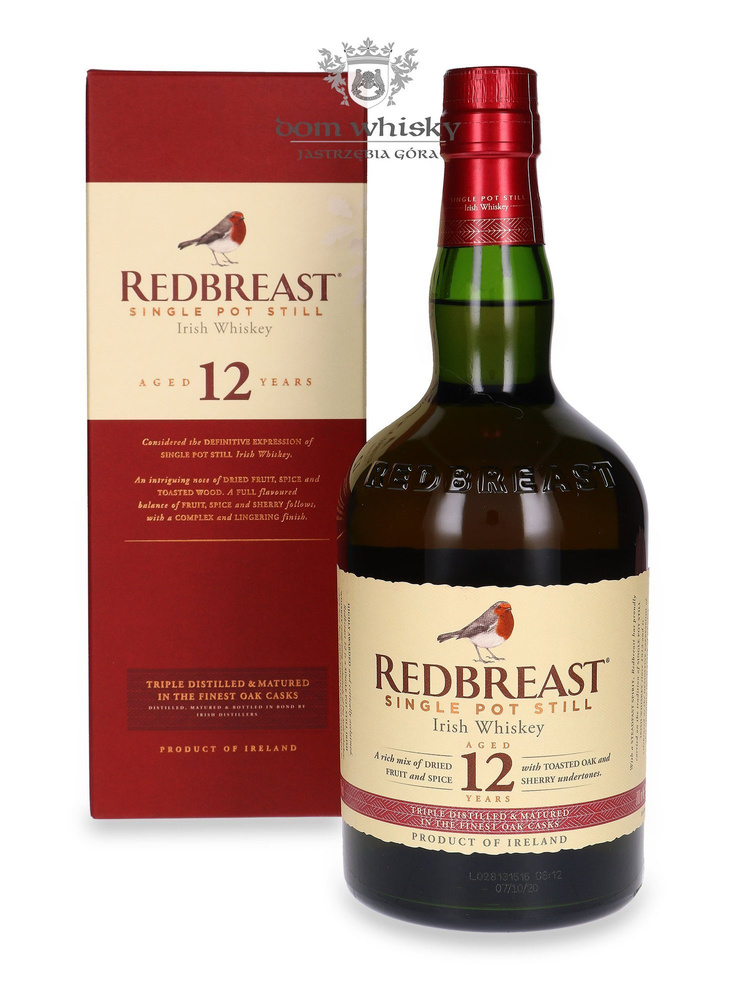 Redbreast 12-year-old Single Pot Still / 40% / 0.7l