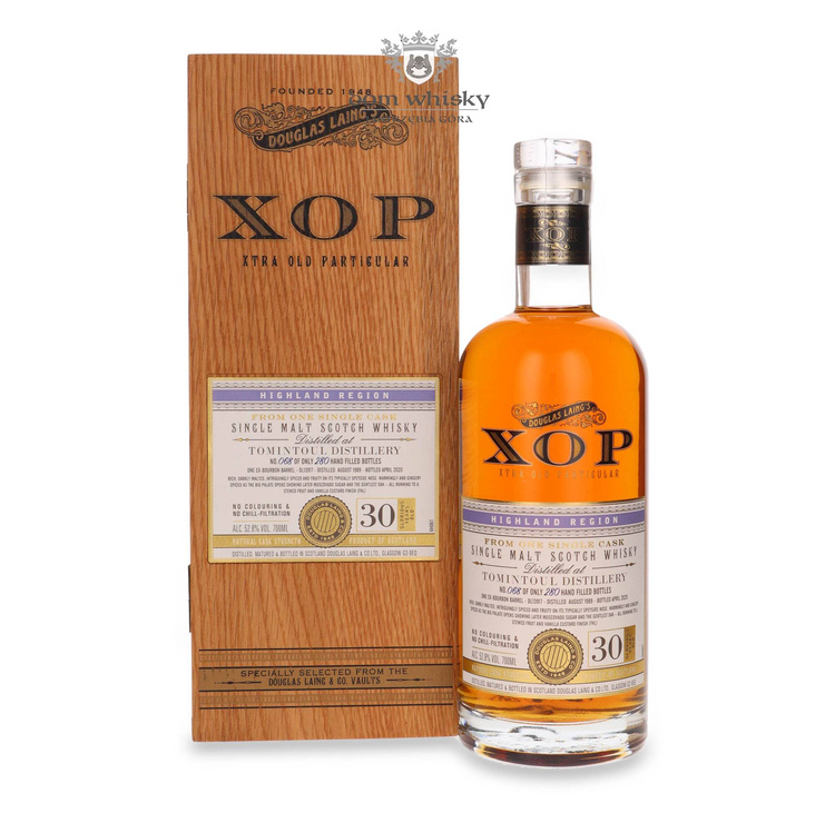 Tomintoul 30-letni (D.1989, B.2020) Douglas Laing’s XOP / 52,8%/ 0,7l