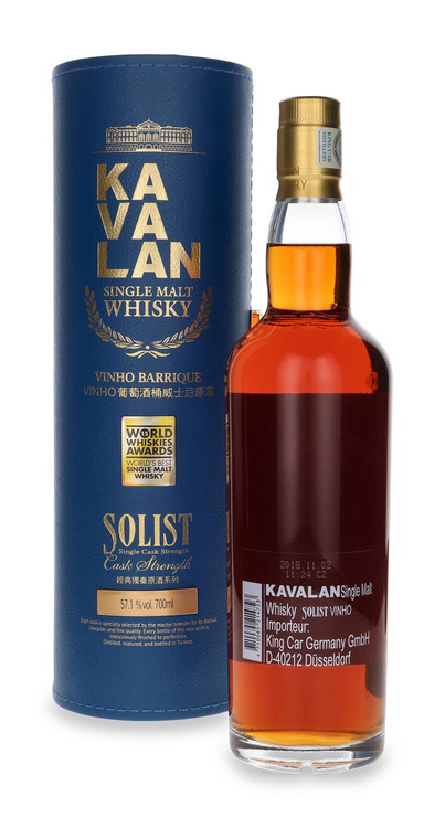 Kavalan Solist Vinho Barrique Single Cask Strength / 57,1%/ 0,7l