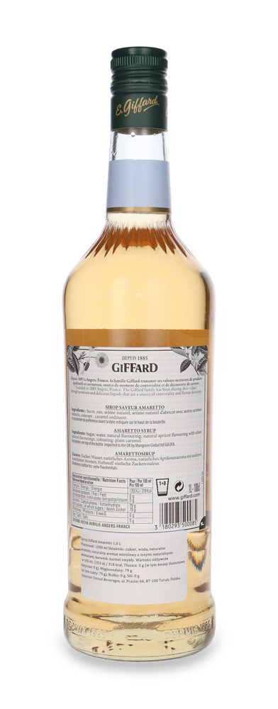 Giffard Amaretto bar syrup / 1l