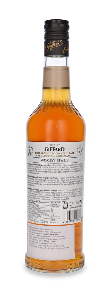 Baza do koktajli Giffard Woody Malt 0% 0,7L