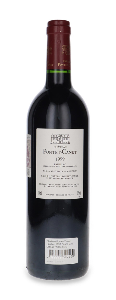 Chateau Pontet-Canet Pauillac 1999 Grand Cru Classe / 13% /0,75l