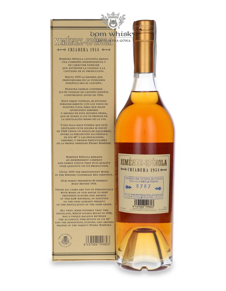 Ximenez-Spinola Diez Mil Botellas Brandy / 40% / 0.7l