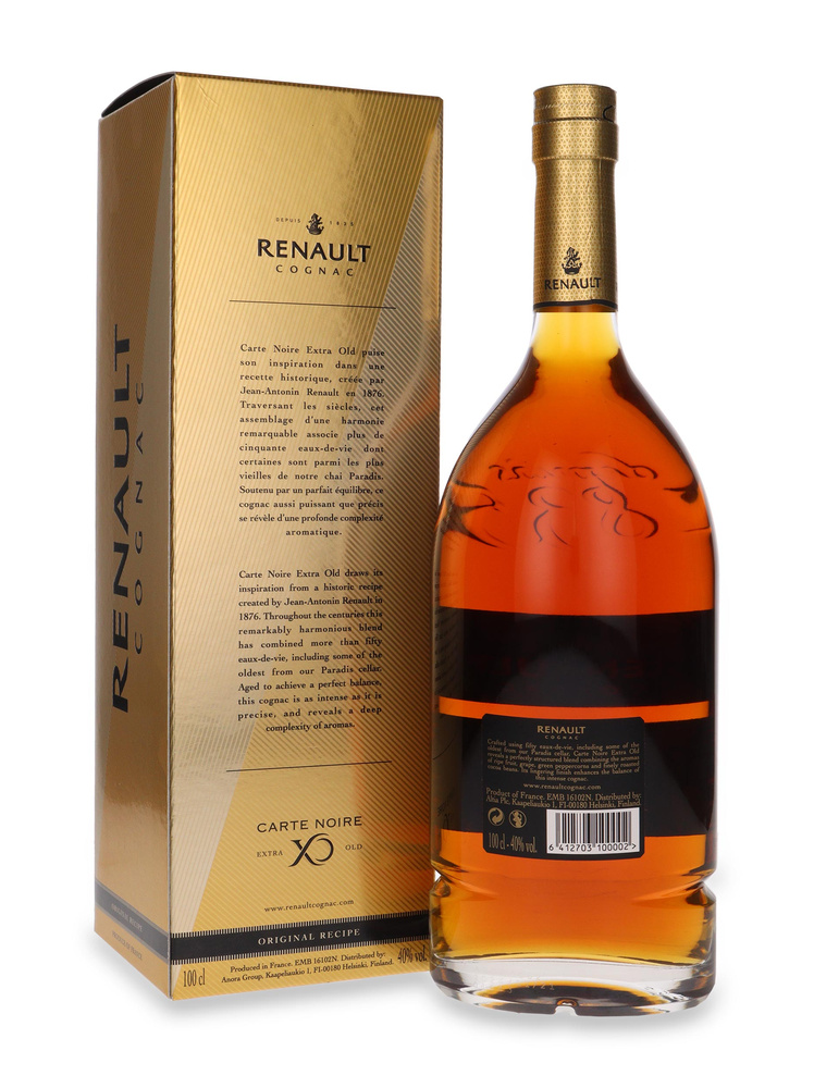 Cognac Renault XO Carte Noire / 40% / 1,0l