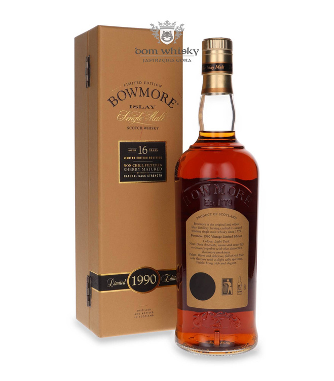 Bowmore 1990, 16-letni, Sherry Cask Matured / 53,8% / 0,7l