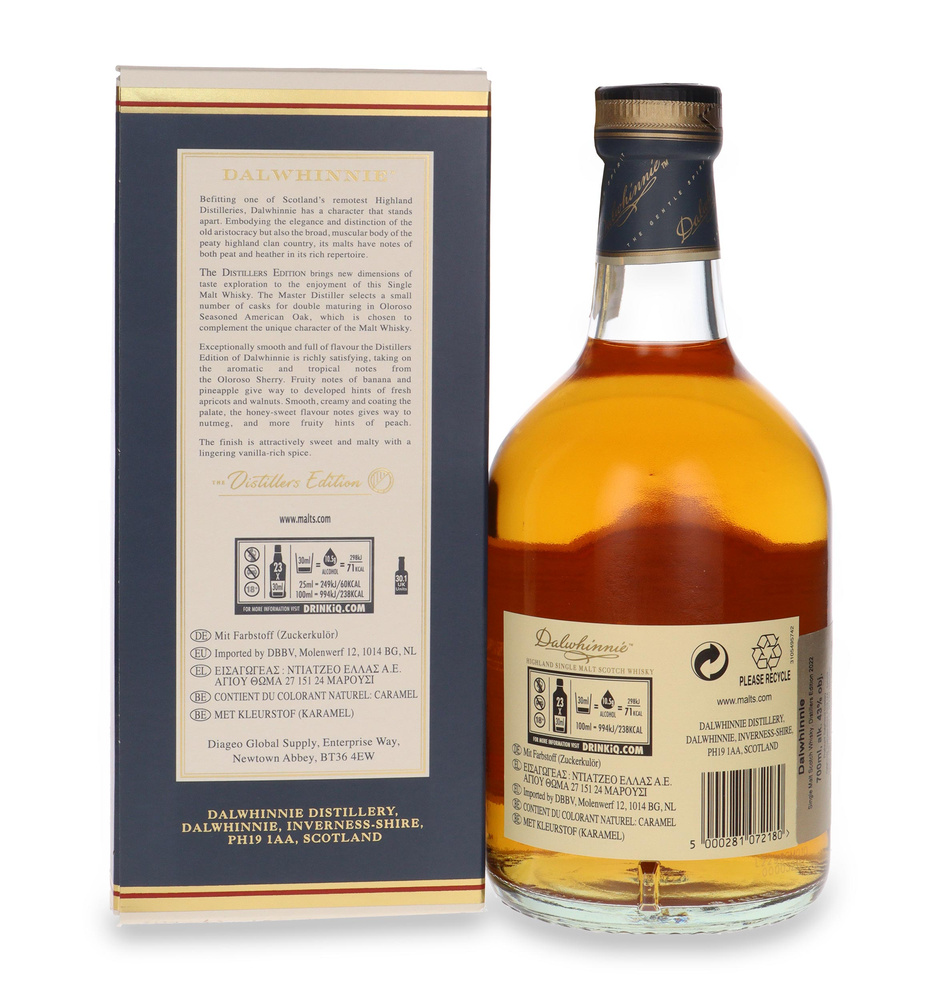 Dalwhinnie Distillers Edition 2022 / 43% / 0,7l