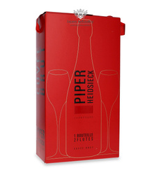 Piper-Heidsieck Cuvee Brut Champagne + 2 glasses / 12% / 0.75l