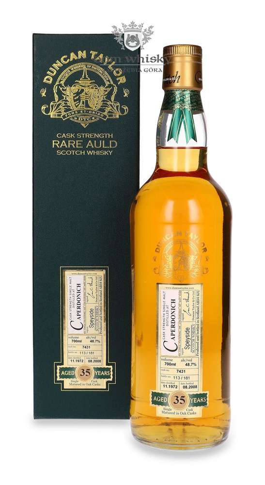 Caperdonich 35-year-old (D.1972 B.2008) Rare Auld Duncan Taylor / 48.7% / 0.7l