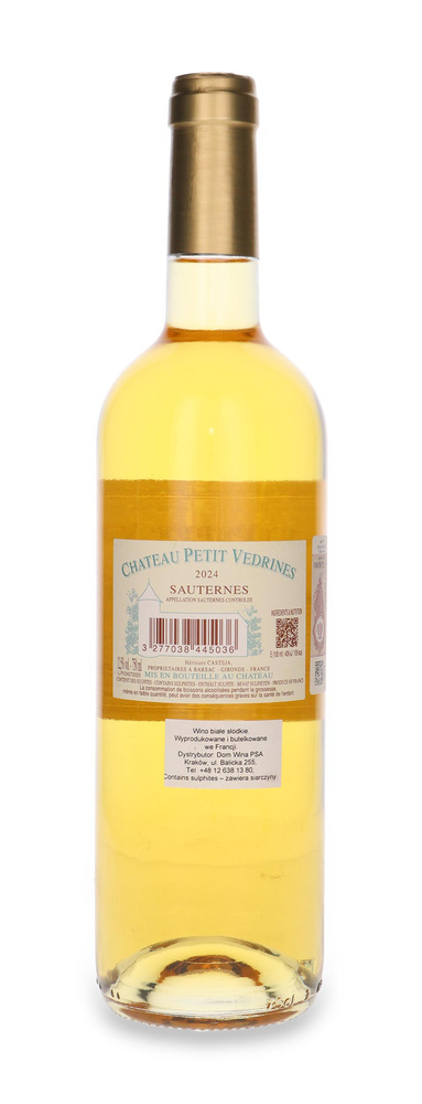 Chateau Petit Vedrines 2024 Sauternes / 12,5% / 0,75l