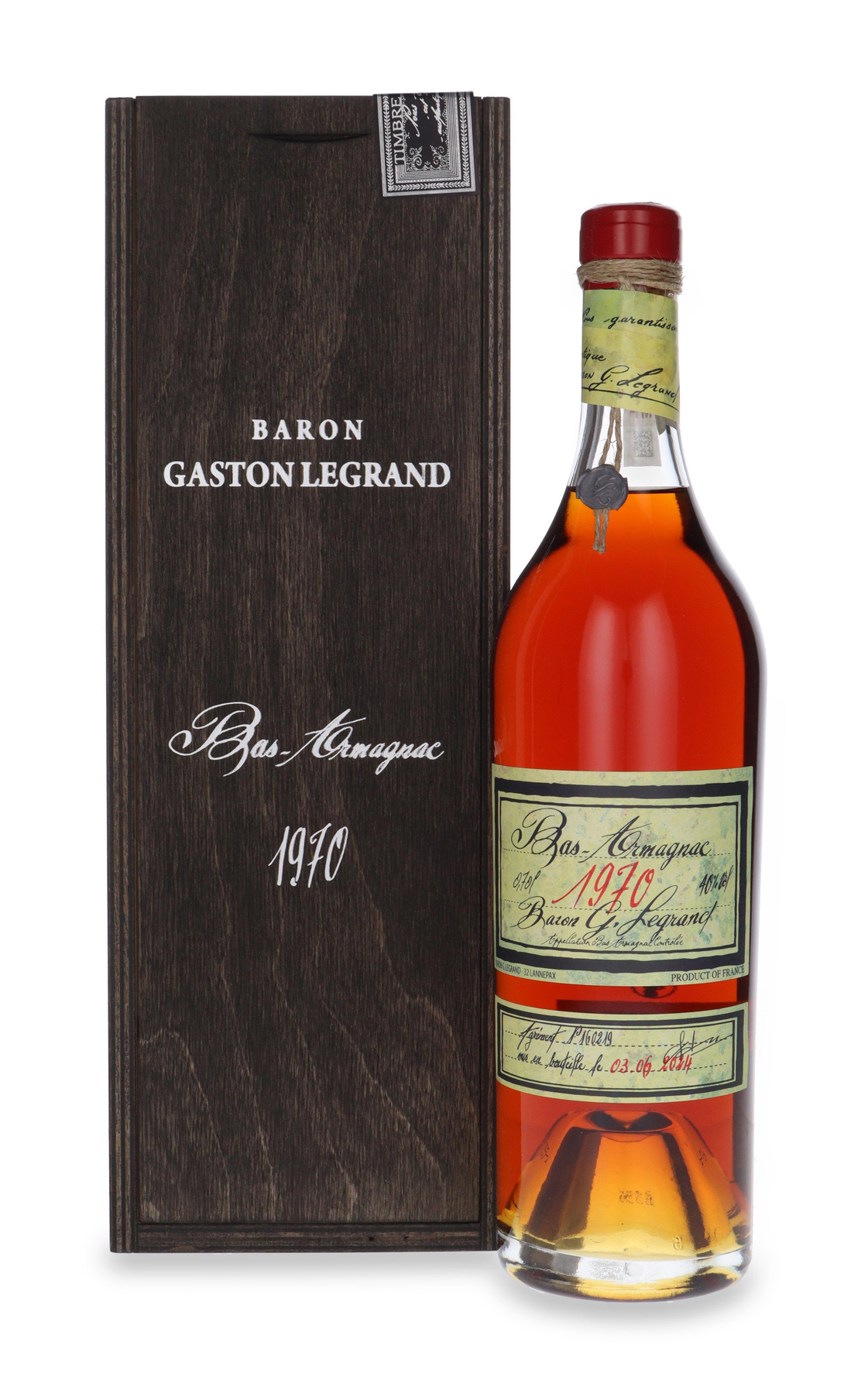 Armagnac Baron Gaston Legrand 1970/ 40%/ 0.7l