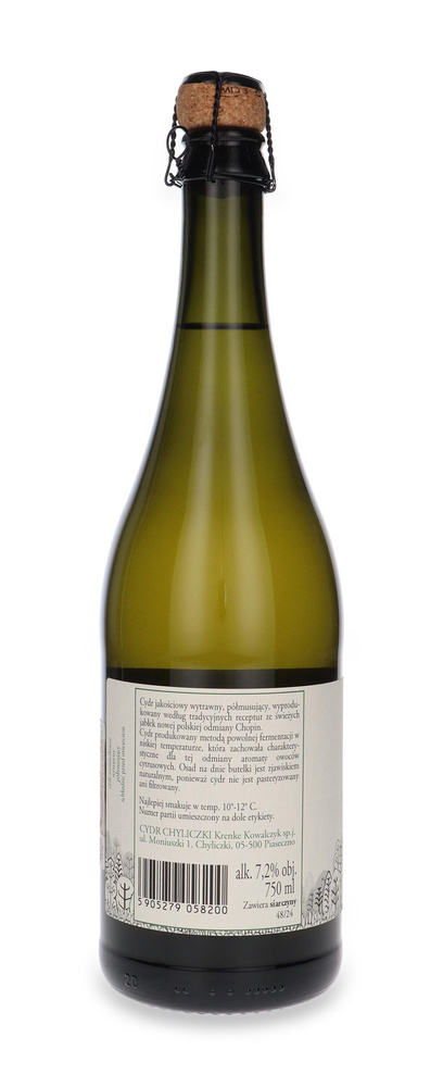 Cydr Chyliczki z Odmiany Chopin 2025 /7,2% / 0,75l