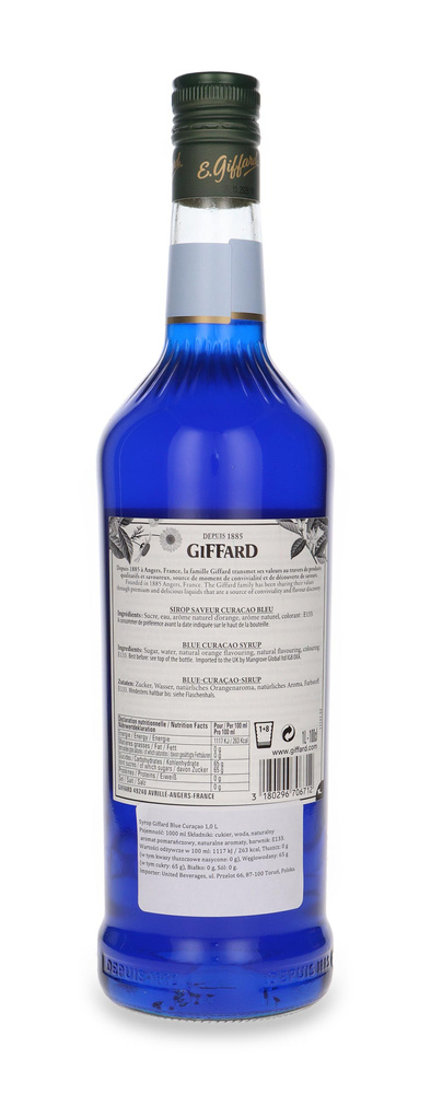 Giffard Blue Curacao bar syrup / 1l