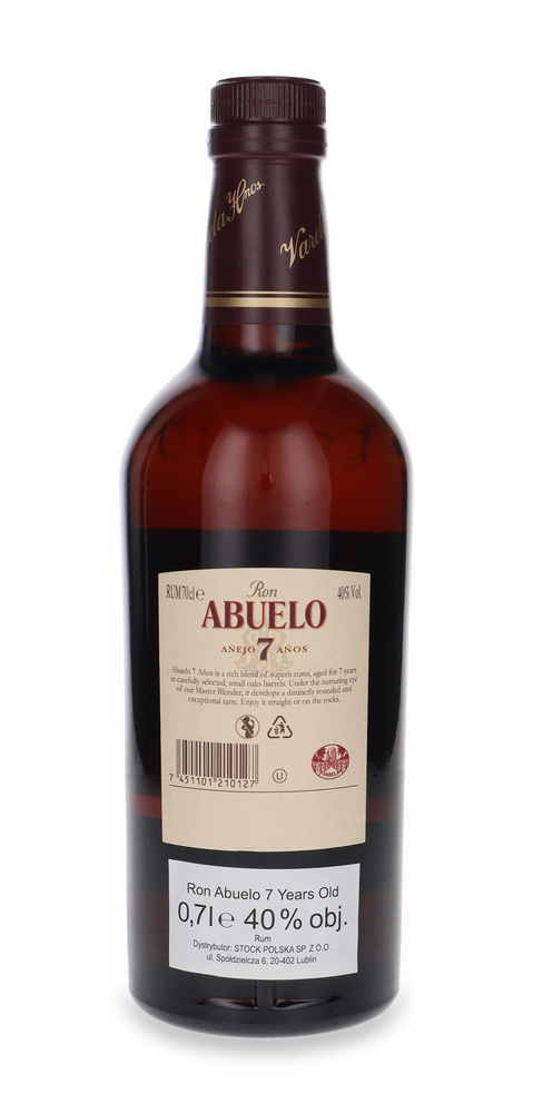 Ron Abuelo 7 Year Old Rum /Panama/ 40% / 0.7l