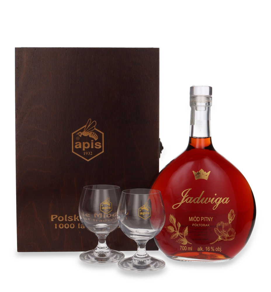 Półtorak Jadwiga Mead set + 2 glasses / 16% / 0.75l