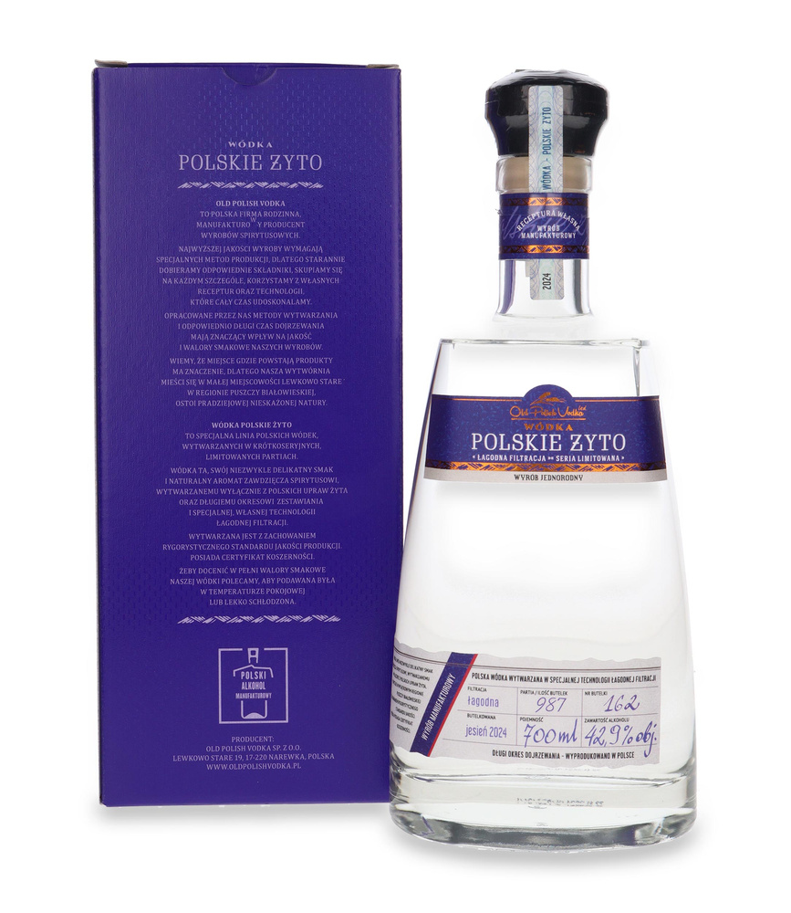 Wódka Polskie Żyto / 42,9% / 0,7l