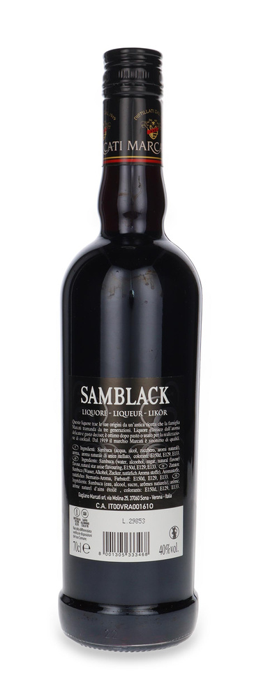 Marcati Sambuca Samblack Liquore / 40% / 0,7l