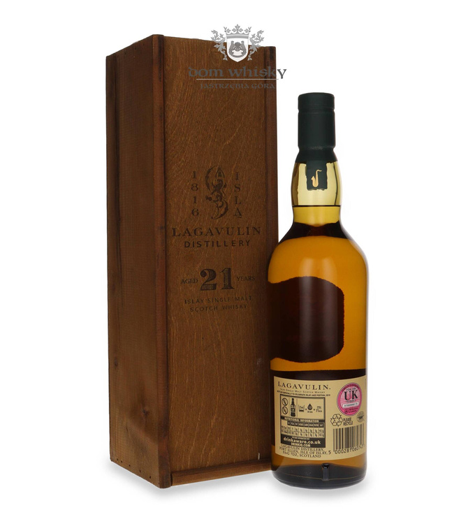 Lagavulin 21-letni (B.2019) Wooden Box / 50,9% / 0,7l