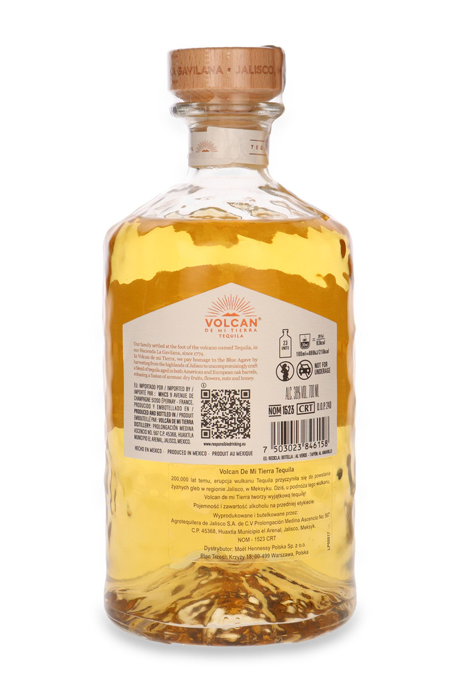 Volcan De Mi Tierra Reposado Tequila 100% Agave / 38% / 0.7 L