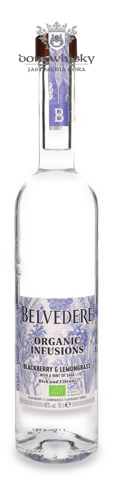 Belvedere Organic Infusions Blackberry &amp; Lemongrass Vodka / 40% / 0.7l