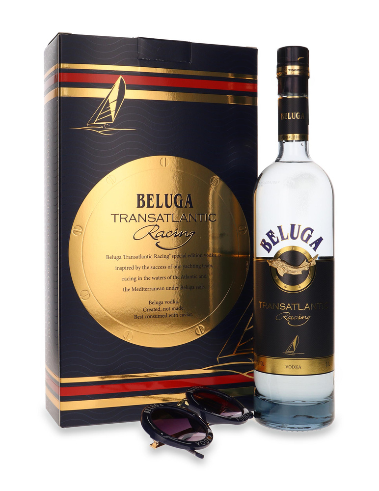 Wódka Beluga Transatlantic + okulary /uszkodzone opakowanie/ 40% / 0,7l