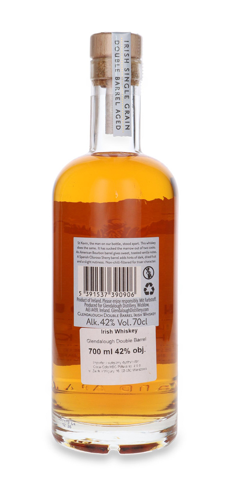 Glendalough Double Barrel Irish Whiskey / 42% / 0,7l