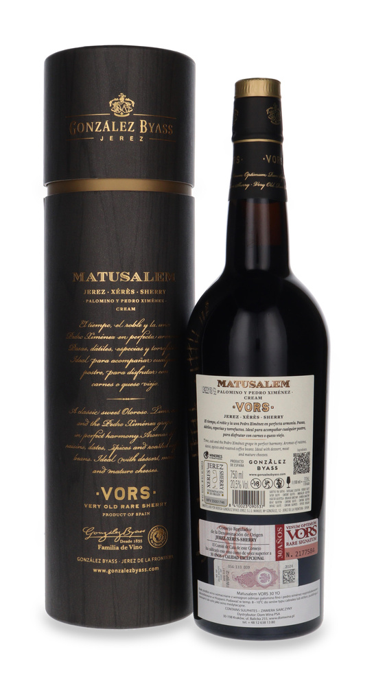 Matusalem VORS 30-letni Sherry / 20,5% / 0,75l