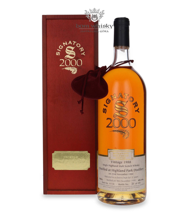 Highland Park 11-letni (D.1988, B.1999) Millenium Edition Signatory Vintage / 43%/1,5l