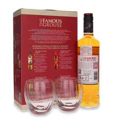 Famous Grouse Blended Scotch Whiskey + 2 glasses / 40% / 0.7l