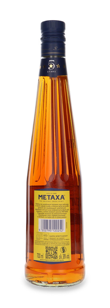 Metaxa 5*  /Bez opakownia/ 38% / 0,7l