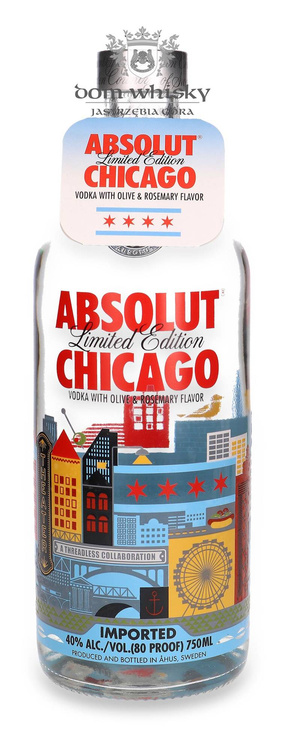 Wódka Absolut Chicago Limited Edition / 40% / 0,75l