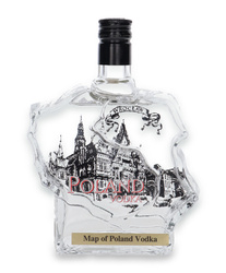 Wódka Map of Poland Vodka- Wrocław / 40% / 0,7l