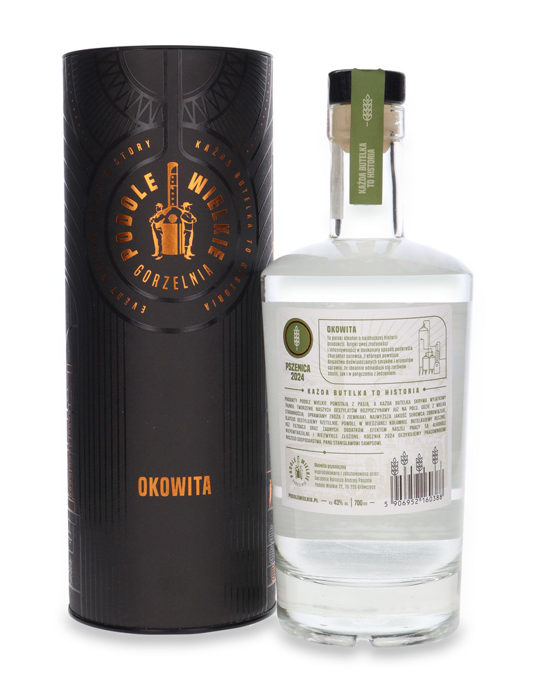 Okowita Podole Wielkie Pszenica Findus 2024 /Tuba / 43% / 0,7l