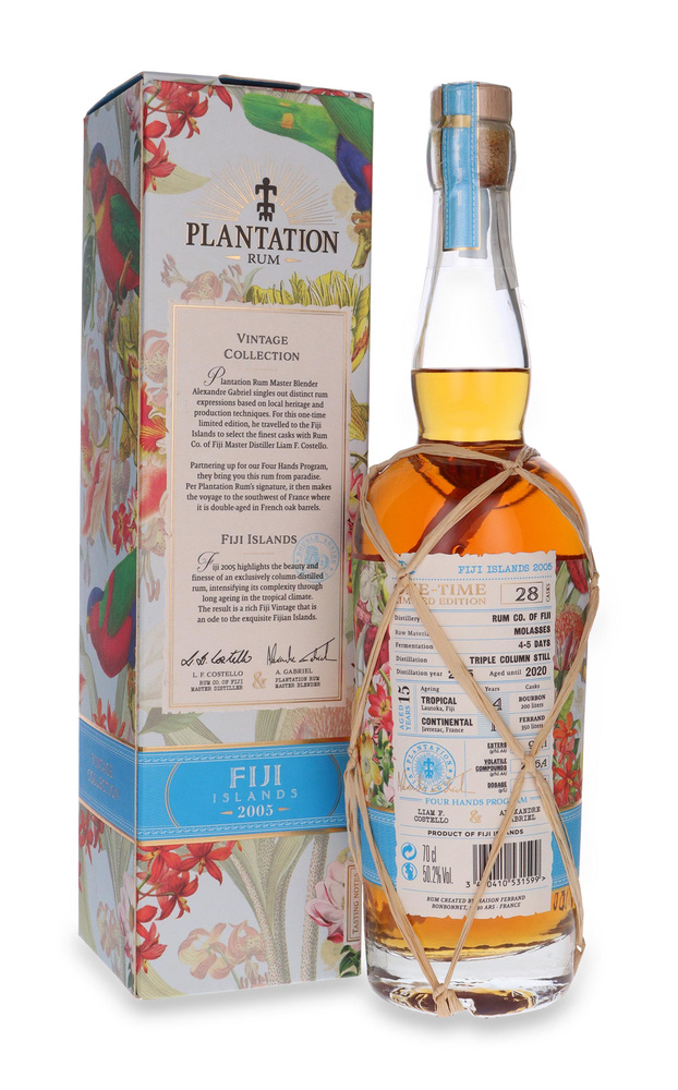 Plantation Rum Fiji 2005, 15-letni One-Time Limited Edition / 50,2% / 0,7l