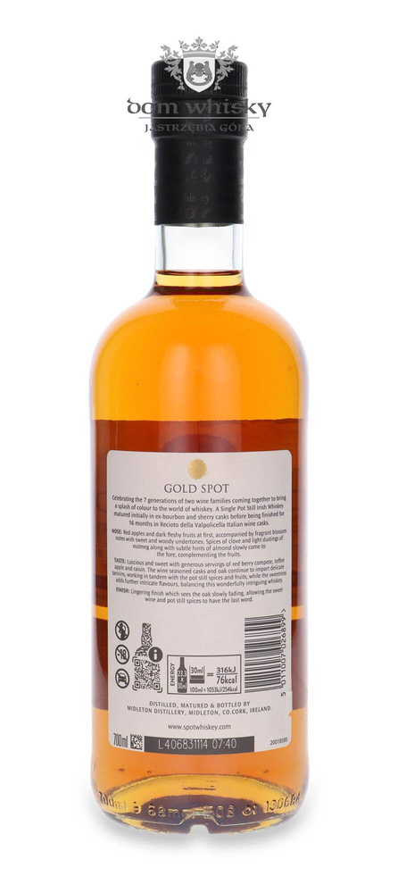 Gold Spot 13 Year Old Single Pot Still Generations Edition / 46% / 0.7l