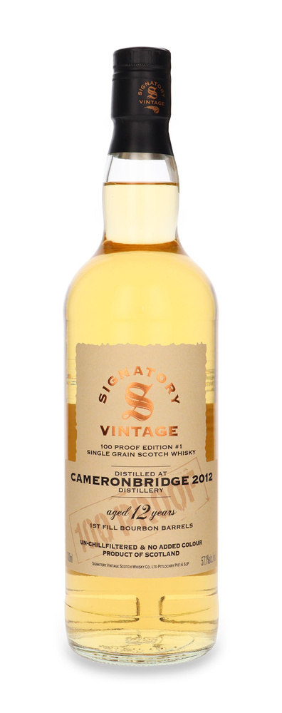 Cameronbridge 12-letni 100 PROOF Edition # 1 Signatory Vintage / 57,1% / 0,7l