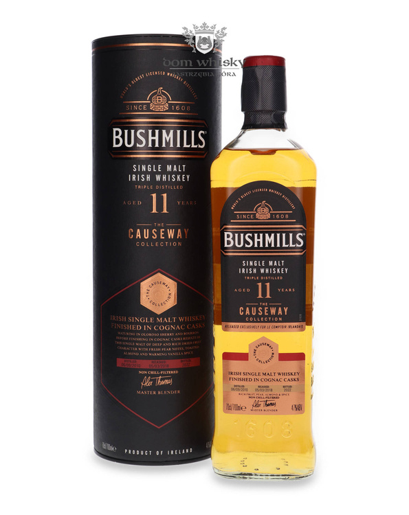 Bushmills 11-letni (D.2010, B.2022) Causeway Collection, Cognac Casks / 47% / 0,7l	 