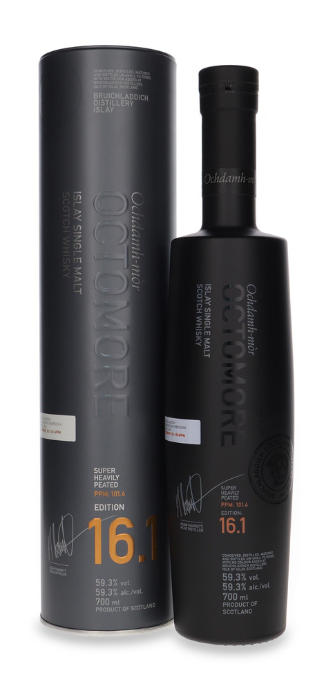 Octomore Edition:16.1 Super Heavily Peated (101,4 ppm) /bez opakowania/59,3%/ 0,7l
