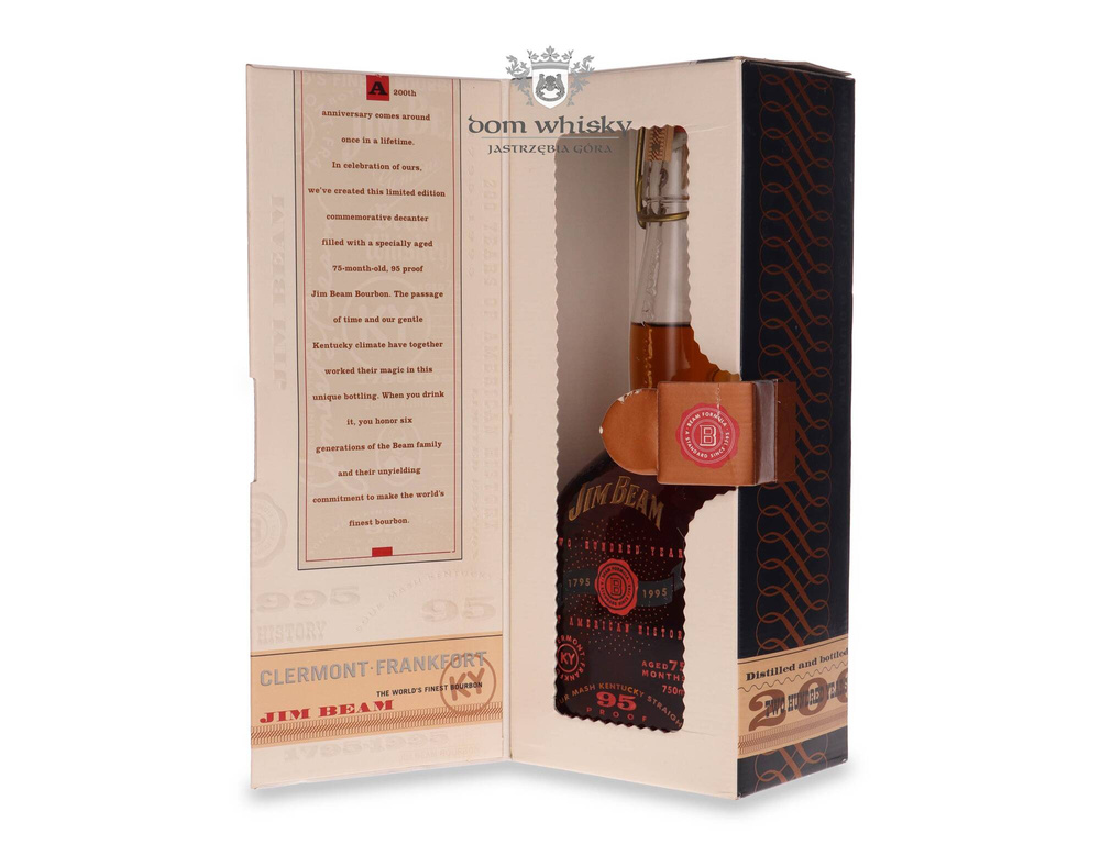 Jim Beam 200th Anniversary Edition 1795-1995 / 47.5%/ 0.75l