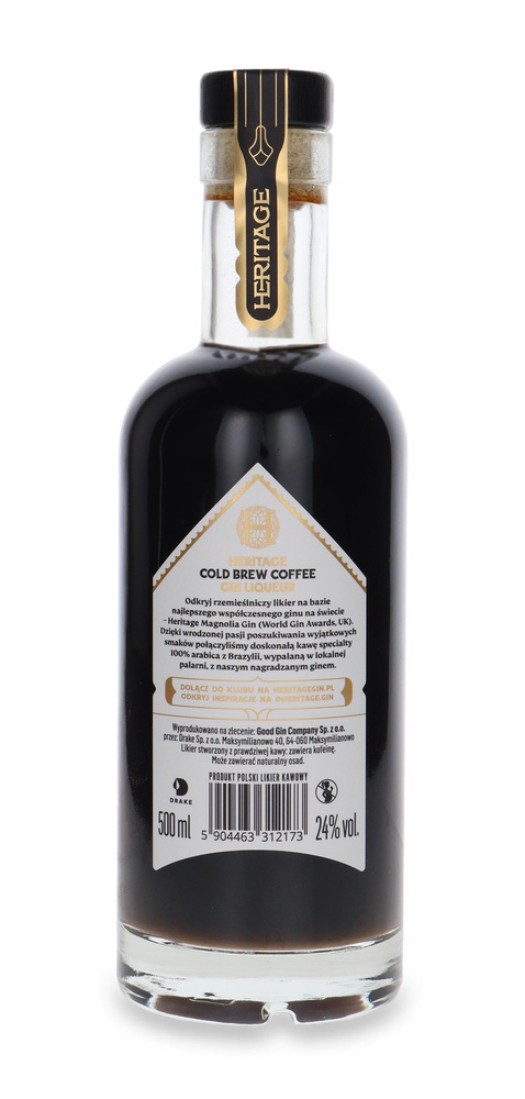 Heritage Cold Brewed Coffee Gin Liqueur / 24% / 0.5l
