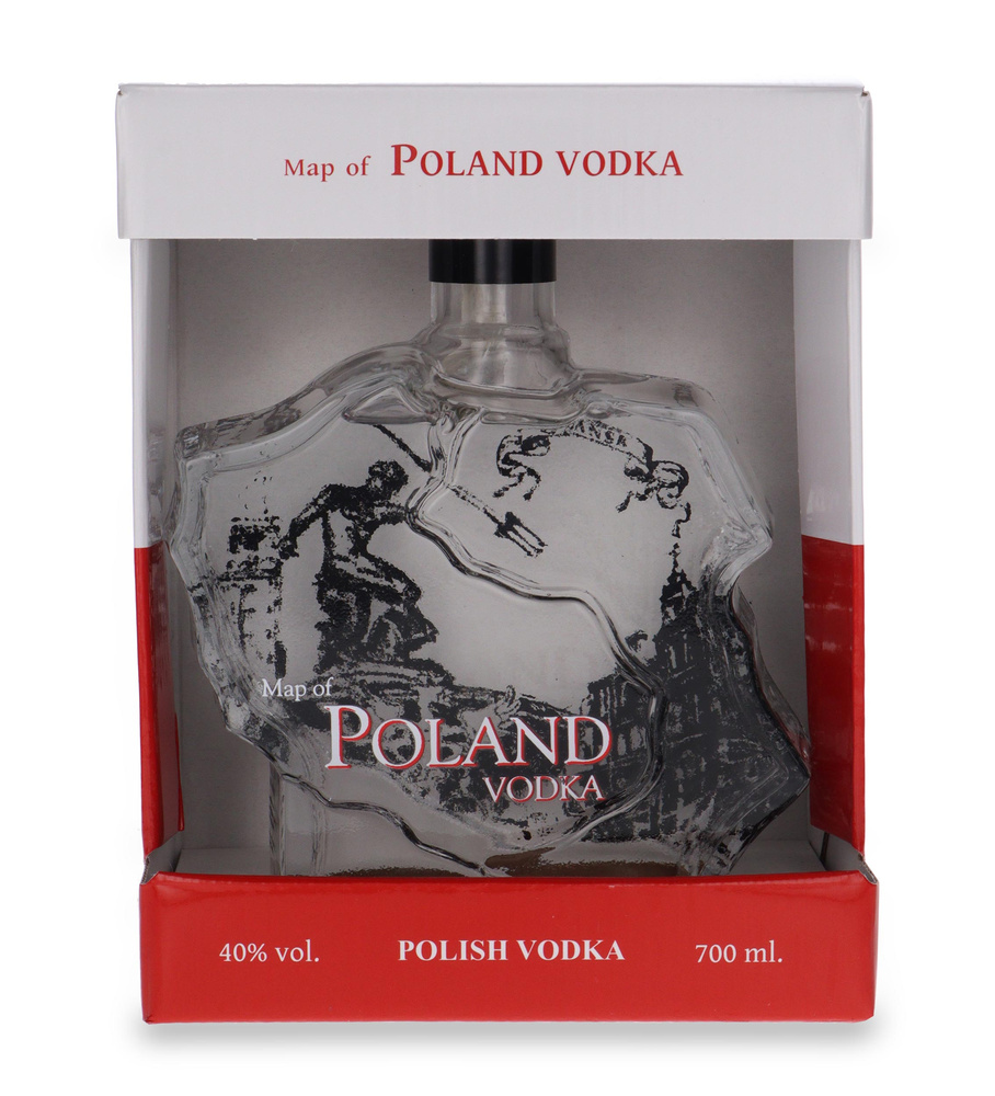 Wódka Map of Poland Vodka- Gdańsk / 40% / 0,7l