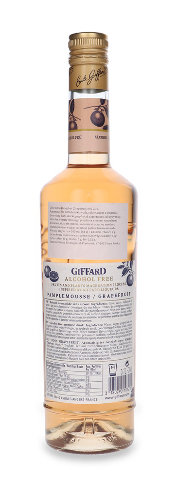 Likier Giffard Grejpfrut (Grapefruit) 0% 0,7L