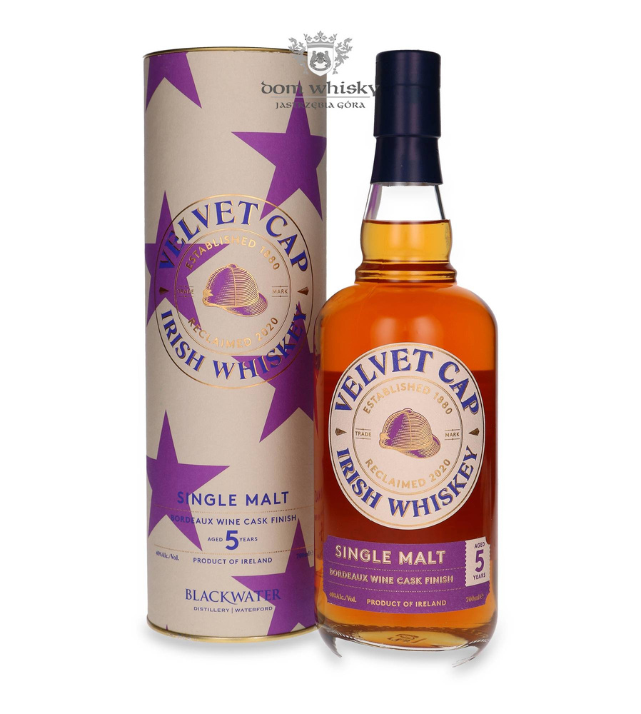 Velvet Cap 5-year-old Irish Single Malt Whiskey Bordeaux Wine Cask Finish / 40% / 0.7l