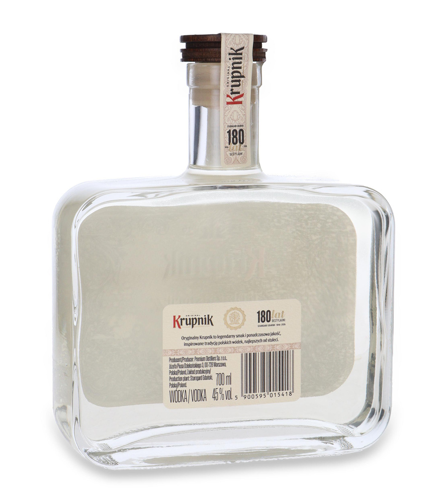 Wódka Krupnik Leżakowana Dębowa 180lecie Destylarni / 45% / 0,7l