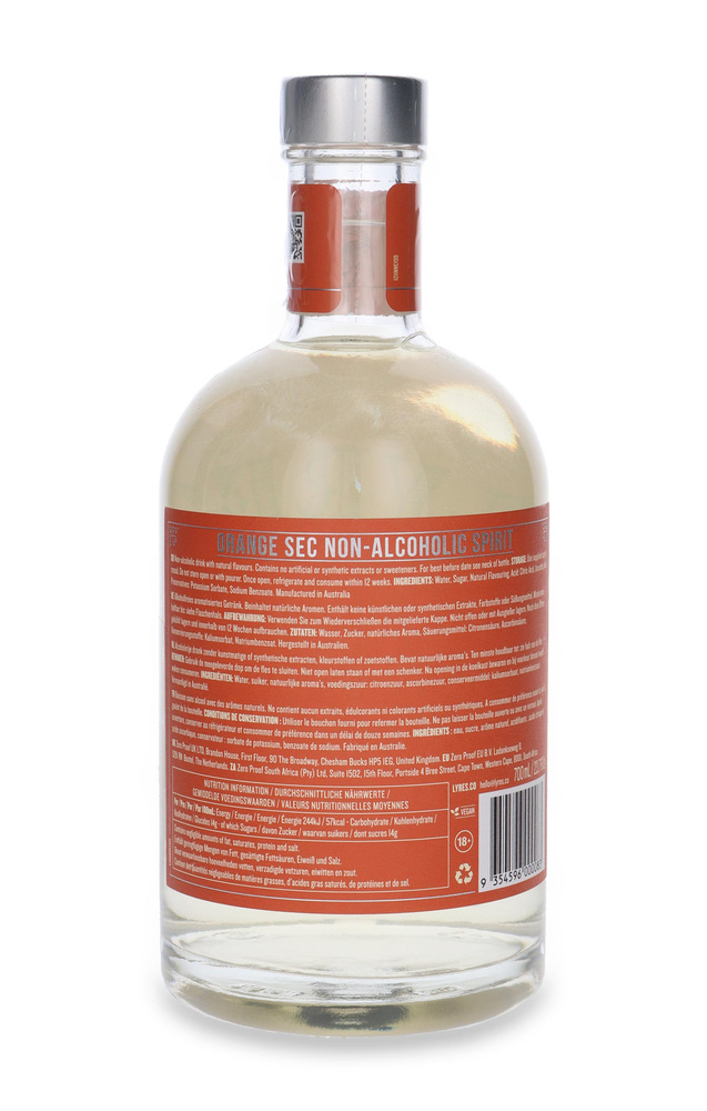Lyre’s Orange Sec Non-Alcoholic Spirit / 0,0% / 0,7l